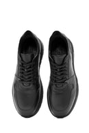 Men's Black Lace-Up Leather Casual Sneaker | Derimod Men's Black Lace-Up Leather Casual Sneaker | Derimod