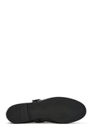 Women's Black Buckle Leather Ballerinas | Derimod Women's Black Buckle Leather Ballerinas | Derimod
