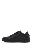 Kadın Siyah Bağcıklı Deri Sneaker | Derimod Kadın Siyah Bağcıklı Deri Sneaker | Derimod