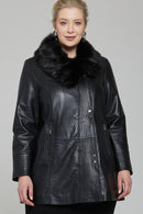 Longchamp Women's Leather Jacket | Derimod Longchamp Women's Leather Jacket | Derimod