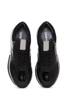 Women's Black Leather Sneaker | Derimod Women's Black Leather Sneaker | Derimod