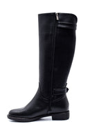 Women's Zipper Detailed Buckle Boots | Derimod Women's Zipper Detailed Buckle Boots | Derimod