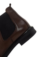 Men's Brown Chelsea Casual Leather Boots | Derimod Men's Brown Chelsea Casual Leather Boots | Derimod