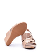Women's Wedge Heeled Leather Sandals | Derimod Women's Wedge Heeled Leather Sandals | Derimod