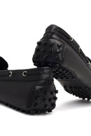 Kadın Siyah Püsküllü Deri Loafer | Derimod Kadın Siyah Püsküllü Deri Loafer | Derimod