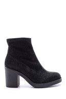 Women's Heeled Silvery Boots | Derimod Women's Heeled Silvery Boots | Derimod