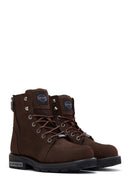 Harley Davidson Men's Dark Brown Nogales Nubuck Leather Boots | Derimod Harley Davidson Men's Dark Brown Nogales Nubuck Leather Boots | Derimod