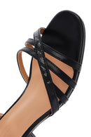 Women's Black Ankle Buckle Thick Heel Sandals | Derimod Women's Black Ankle Buckle Thick Heel Sandals | Derimod