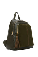 Woman Khaki Casual Backpack | Derimod Woman Khaki Casual Backpack | Derimod