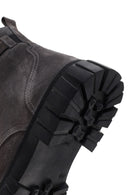 Men's Gray Zippered Casual Suede Leather Boots | Derimod Men's Gray Zippered Casual Suede Leather Boots | Derimod