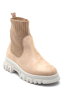 Women's Socks Suede Boots | Derimod Women's Socks Suede Boots | Derimod