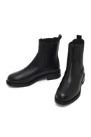 Women's Black Leather Chelsea Boot | Derimod Women's Black Leather Chelsea Boot | Derimod