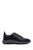 Erkek Siyah Kalın Tabanlı Deri Casual Sneaker | Derimod Erkek Siyah Kalın Tabanlı Deri Casual Sneaker | Derimod