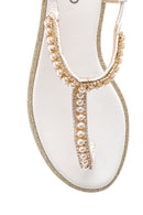 Women's Pearl Detailed Sandals | Derimod Women's Pearl Detailed Sandals | Derimod