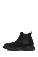 Men's Black Suede Leather Chelsea Boots | Derimod Men's Black Suede Leather Chelsea Boots | Derimod