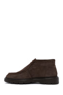Men's Brown Lace-Up Suede Leather Casual Boots | Derimod Men's Brown Lace-Up Suede Leather Casual Boots | Derimod