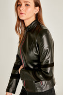 Capri Women's Leather Jacket | Derimod Capri Women's Leather Jacket | Derimod