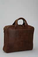 Tan Men's Leather Briefcase | Derimod Tan Men's Leather Briefcase | Derimod