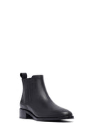 Woman Siyah Leather Chelsea Bot | Derimod Woman Siyah Leather Chelsea Bot | Derimod