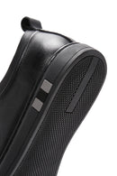 Men's Black Lace-up Leather Sneaker | Derimod Men's Black Lace-up Leather Sneaker | Derimod