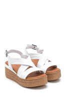 Women's Wedge Heel Leather Sandals | Derimod Women's Wedge Heel Leather Sandals | Derimod