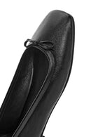 Derimod Flex Women's Black Bowknot Leather Ballerinas | Derimod Derimod Flex Women's Black Bowknot Leather Ballerinas | Derimod