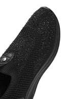 Derimod Zero Kadın Siyah Taşlı Sneaker | Derimod Derimod Zero Kadın Siyah Taşlı Sneaker | Derimod