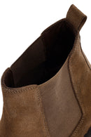 Men's Mink Suede Leather Chelsea Boots | Derimod Men's Mink Suede Leather Chelsea Boots | Derimod