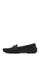 Kadın Siyah Tokalı Deri Loafer | Derimod Kadın Siyah Tokalı Deri Loafer | Derimod
