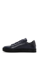 Erkek Lacivert Deri Sneaker | Derimod Erkek Lacivert Deri Sneaker | Derimod