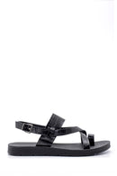Women's Crocodile Patterned Sandals | Derimod Women's Crocodile Patterned Sandals | Derimod