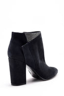 Women's Suede Heeled Boots | Derimod Women's Suede Heeled Boots | Derimod