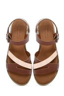Women's Brown Ankle Buckle Leather Sandals | Derimod Women's Brown Ankle Buckle Leather Sandals | Derimod
