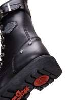 Harley-Davidson Women's Black Gladis Leather Boots | Derimod Harley-Davidson Women's Black Gladis Leather Boots | Derimod