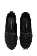 Women's Black Thick Soled Leather Comfort Loafer | Derimod Women's Black Thick Soled Leather Comfort Loafer | Derimod
