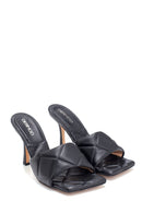 Women's Heeled Leather Slippers | Derimod Women's Heeled Leather Slippers | Derimod