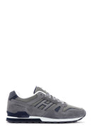 Hammer Jack Men's Gray Leather Sneaker | Derimod Hammer Jack Men's Gray Leather Sneaker | Derimod