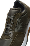 Erkek Deri Süet Detaylı Sneaker | Derimod Erkek Deri Süet Detaylı Sneaker | Derimod