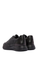 Men's Black Lace-Up Leather Casual Sneaker | Derimod Men's Black Lace-Up Leather Casual Sneaker | Derimod