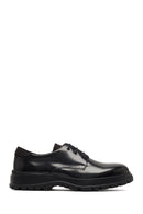 Men's Black Lace-Up Thick-Soled Leather Casual Shoe | Derimod Men's Black Lace-Up Thick-Soled Leather Casual Shoe | Derimod