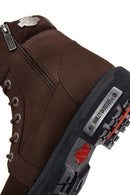 Harley Davidson Men's Dark Brown Nogales Nubuck Leather Boots | Derimod Harley Davidson Men's Dark Brown Nogales Nubuck Leather Boots | Derimod
