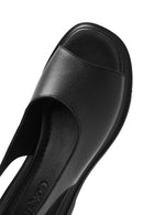 Women's Black Leather Sandals | Derimod Women's Black Leather Sandals | Derimod