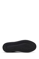 Erkek Siyah Bağcıklı Kalın Tabanlı Deri Sneaker | Derimod Erkek Siyah Bağcıklı Kalın Tabanlı Deri Sneaker | Derimod