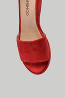 Wedge Heeled Suede Leather Women's Slippers | Derimod Wedge Heeled Suede Leather Women's Slippers | Derimod