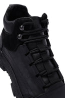 Men's Black Lace-Up Leather Casual Boots | Derimod Men's Black Lace-Up Leather Casual Boots | Derimod