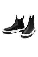 Men's Black Thick Sole Leather Casual Chelsea Boots | Derimod Men's Black Thick Sole Leather Casual Chelsea Boots | Derimod