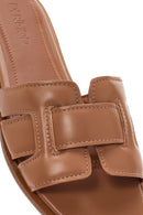 Women's Tan Slippers | Derimod Women's Tan Slippers | Derimod