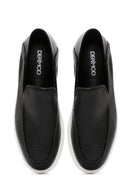 Men's Black Leather Sports Loafer | Derimod Men's Black Leather Sports Loafer | Derimod