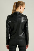 Penny Women's Leather Jacket | Derimod Penny Women's Leather Jacket | Derimod