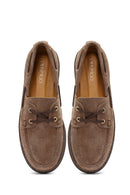 Women's Mink Lace-up Suede Leather Casual Shoes | Derimod Women's Mink Lace-up Suede Leather Casual Shoes | Derimod